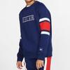 Nike Color Block Letter Crew Neck Sports Casual Sweatshirt Kids Tops Blue BV3591-492