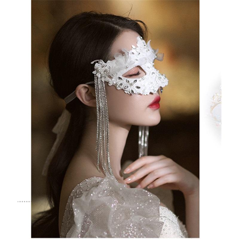 Элегантная и благородная маска для вечеринки-маскарада, украшение на половину лица