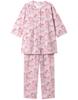 Relax Long Cotton CDT200 PI [Wacoal & Sleep] Pajamas, 3/4 Sleeves, Pants, 100% (main Body) Women's