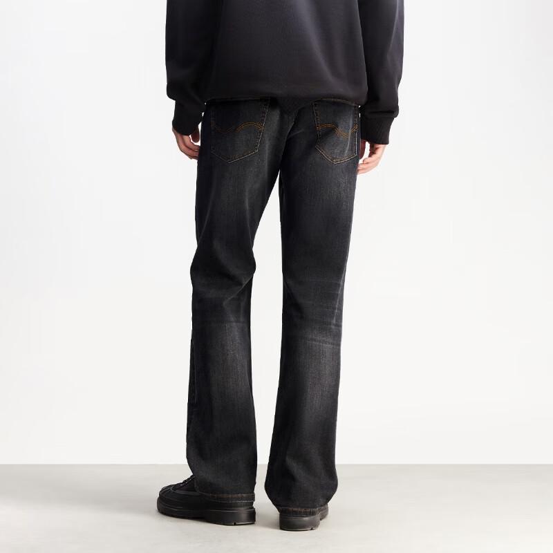 Jack&Jones Мужские весенние потертые расклешенные джинсы с усами