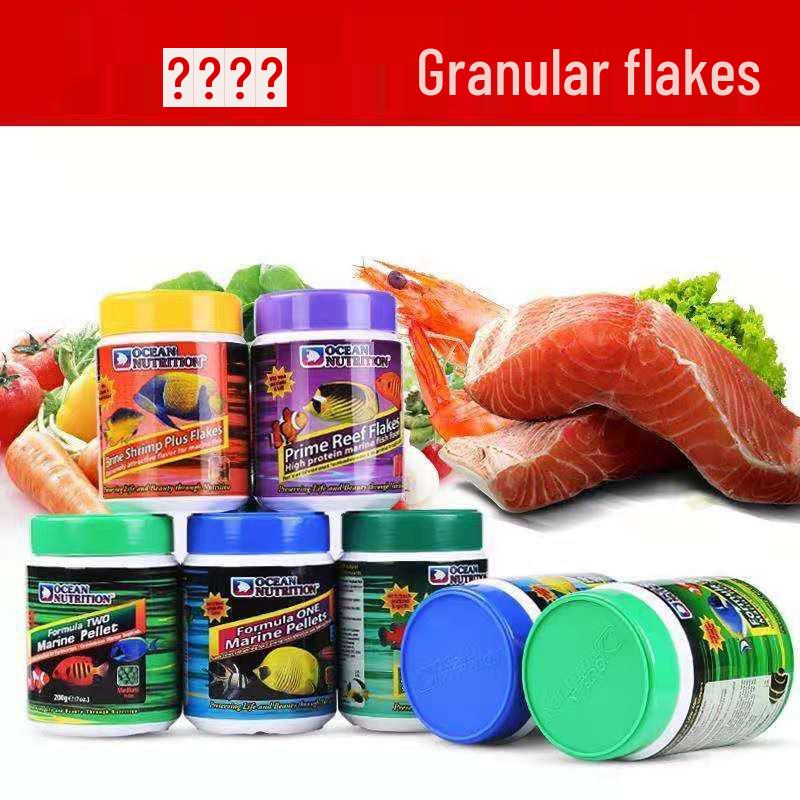 US Ocean Saltwater Fish Food: Brine Shrimp & Spirulina Flakes & Pellets