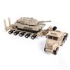 Нетоксичный 1/72 Военный Строительный Блок Модель Оружия Игрушка Армия M1070 Транспортер Танков M1A2 Абрамс Основной Боевой Танк Боевые Вертолеты Истребители Игрушки