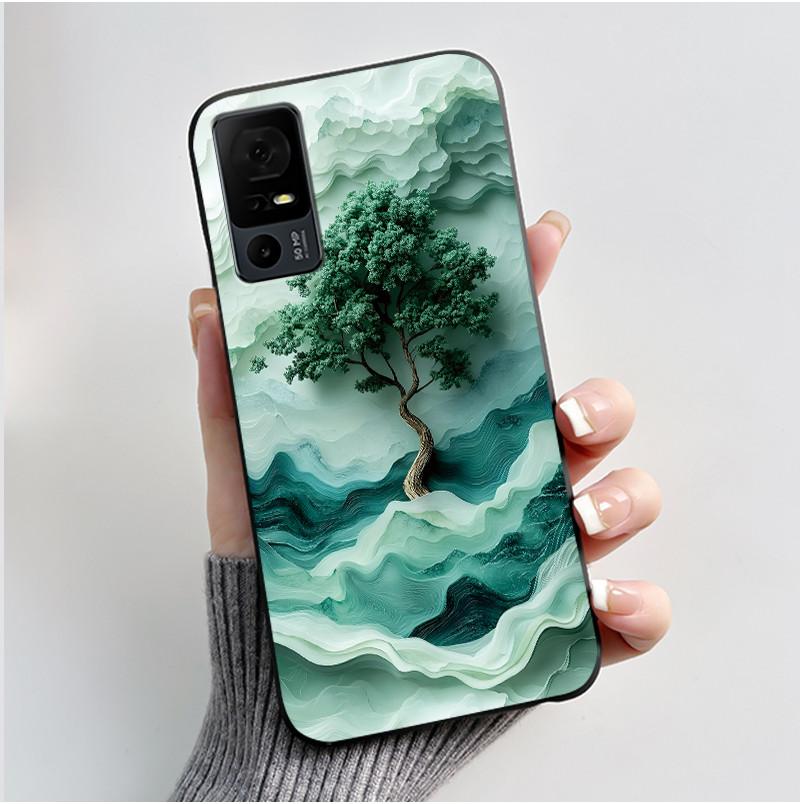 Cute Case For TCL 40 XL Fundas TCL 40T T608DL Cover For Lively Jitterbug Smart 4 Printing Shells Protective Soft Silicone Casing
