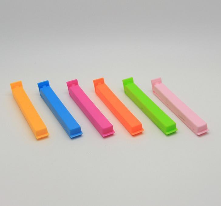 6 Pcs Food Sealing Clamp Sealing Clip Fresh Bags Sealed Bags Clip Plastic Bag Sealer Creative Food Closure