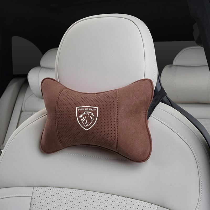 Дышащая автомобильная подушка под шею из замши для Peugeot 208 2008 5008 408 308 3008 508 4008 Landtrek Rifter e-Expert e-TRAVEL