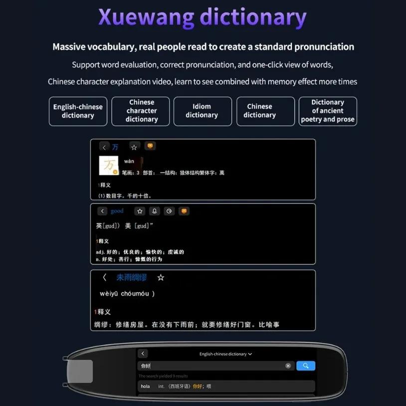 New S65pro Reader Device Dictionary Translation Pen Scan Text Scanning Reading Translator WiFi/BT Connection Online Photo Translate Globally Universal