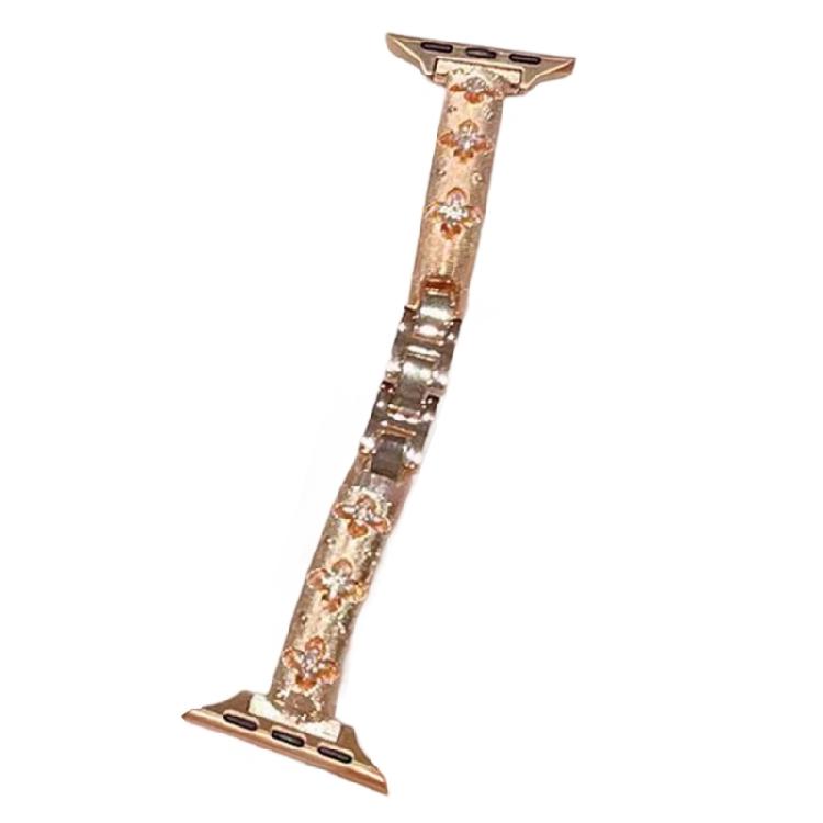 Quick Change Metal Watch Straps with Crystal Detailing for 38/40/41/42/44/45/49mm Multiple Device Size