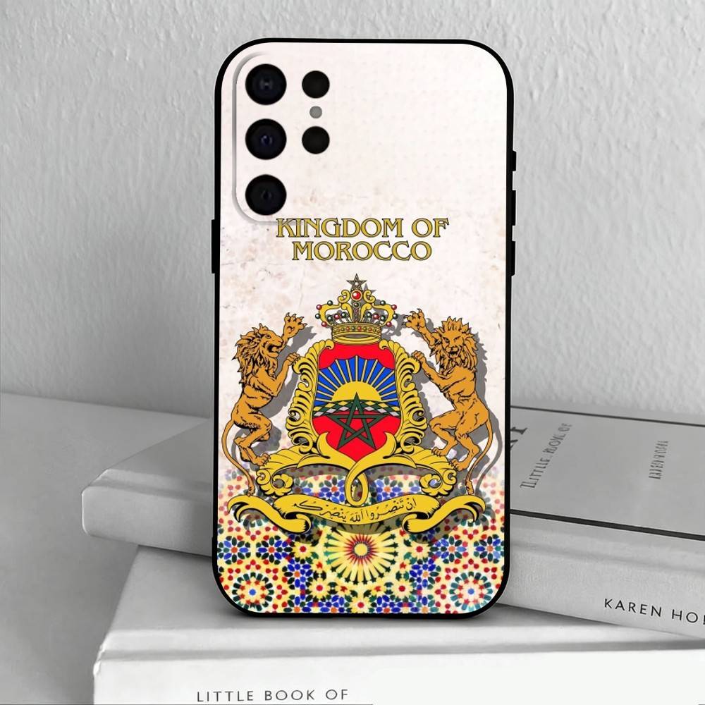 M-Марокко F-Флаг Чехол для телефона для Samsung S25,S24,S21,S22,S23,S30,Ultra,S20,Plus,Другие Мягкий Черный Чехол
