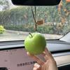 Simulated Fruit Car Ornament Cute Foam Fruit Decoration Persimmon, Orange, Peach Shapes Auto Interior Decor Accessories