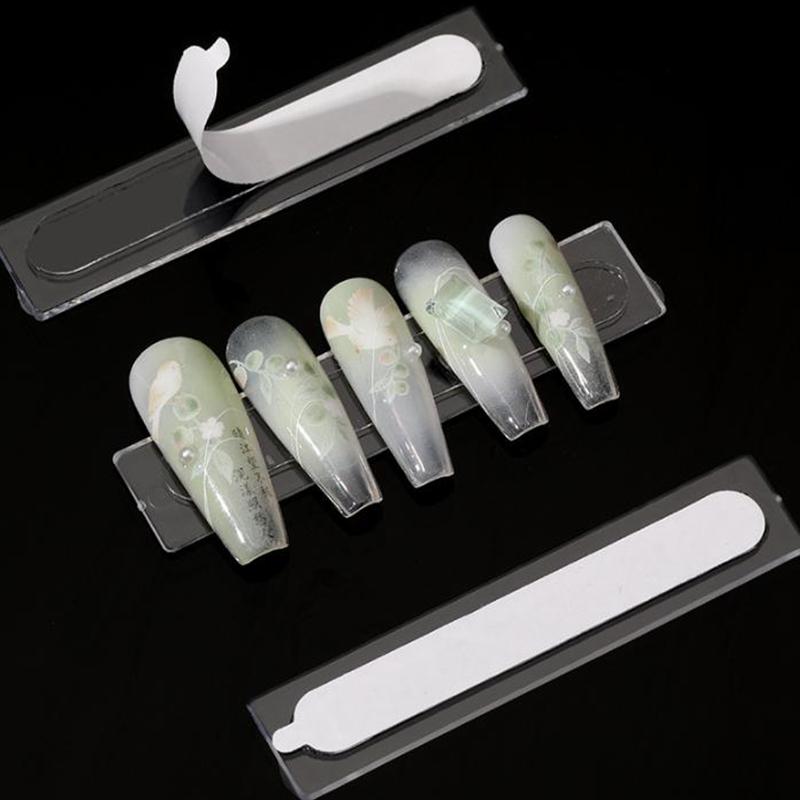 Клейкая лента для ногтей, накладные ногти, демонстрационный стенд, клей, двухсторонний, наклеенный, практическое шоу, квадратный, круглый, сильный липкий клей, наклейка
