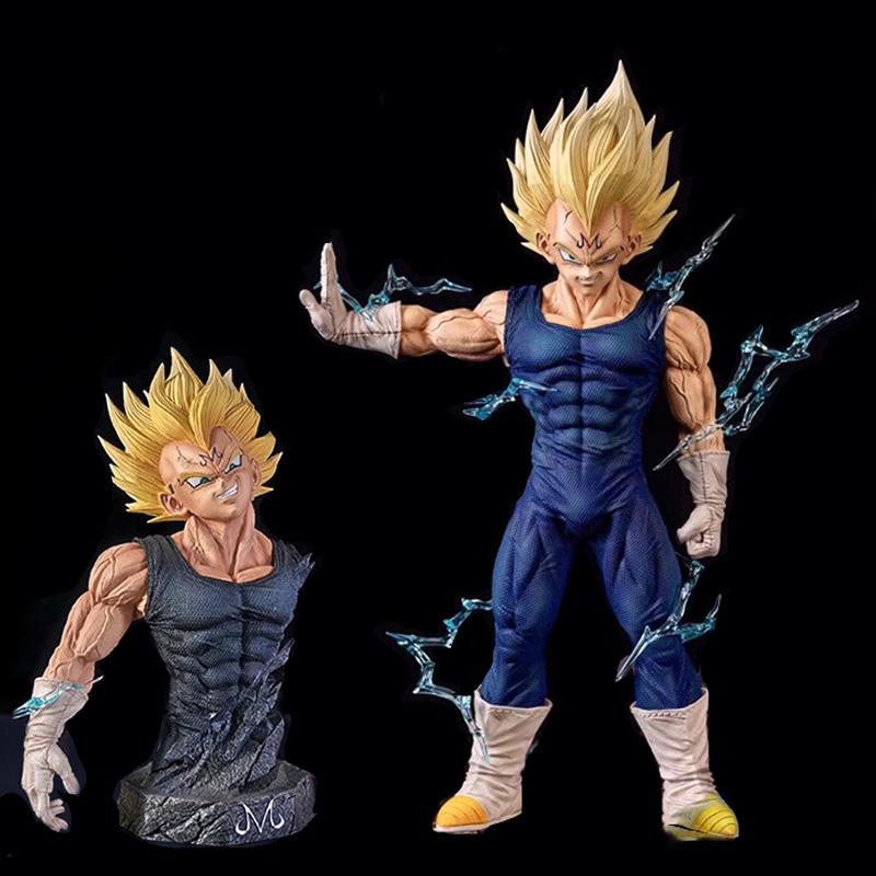 26cm Anime Drogan Boll Z Majin Vegeta Figure Replace Head Pvc Action Figures Vegeta Figurine Gk Statue Collection Model Toys