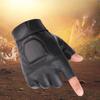 Half Finger Sports Gloves PU Leather Men and Women Leaking Fingers Gloves Outdoor Motorcycle Tactics Military Fan Protective Leather Gloves