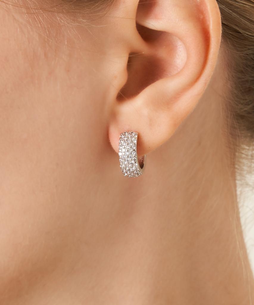 Geigerjewelry 18K Gf Цирконий Смелые Однокасательные Серьги-Кольца Gi8Kpee064