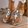 Fashion Summer Ladies Flip Flops Thong Beach Slides Leisure Holiday Beach Toe-Clip Flat Slippers Women Designer Shoe Sandal Plus Size 43