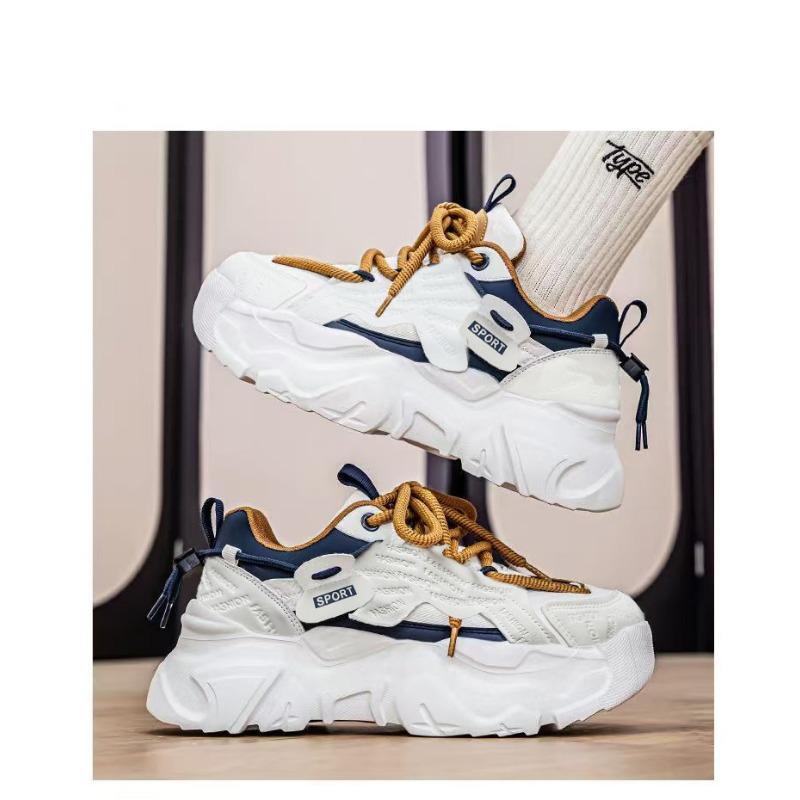 Men S Breathable Thick Sole Casual Sports Running Dad Shoes