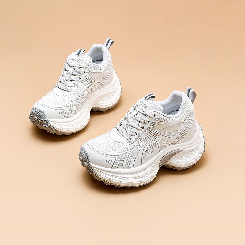 Женские кроссовки dad shoes с внутренней платформой, весна 2026, новые, на толстой подошве, повседневные, универсальные, для альпинизма, ретро, легкие, спортивные