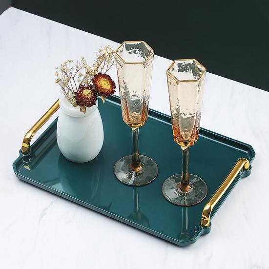 Поднос для десерта Шикарный многофункциональный легкий поднос для сервировки Минималистский дизайн Декоративный поднос для закусок Поднос для сервировки для дивана