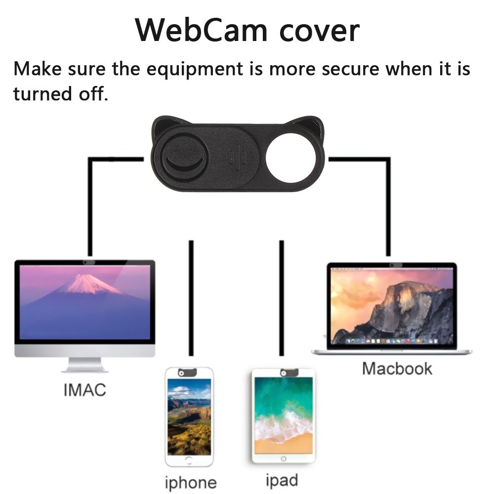 Computer For Phone iPad Tablet Plastic WebCam Cover Privacy Security Protector Camera Sticker Slide