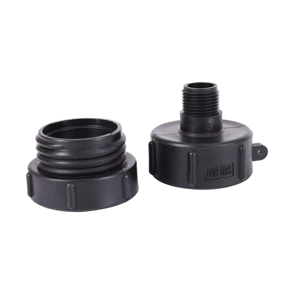 IBC Tank Connectors Garden Water Tank Connector S60 To 3/4“ Male Thread 62mm Fine Thread To 60mm Coarse Thread Valve Fittings