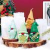 3D Christmas Dwarf Hold Tree Snowflake Silicone Candle Mold DIY Used Make Candles Plaster Ornaments Christmas Decorations Mould