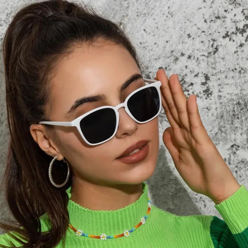 Fashion Square Sunglasses Woman Retro Brand Designer Shades Sun Glasses Female Black Vintage Cat Eye Driving