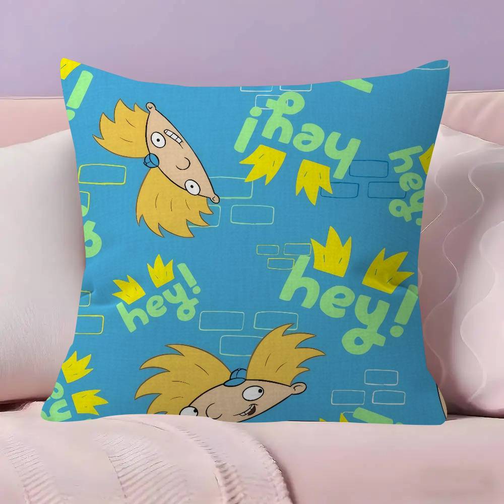 Hhey Arnolds Cartoon Maple Design Cushion Cover Happy Autumn Harvest decor Holiday Decorati Pillow Cover