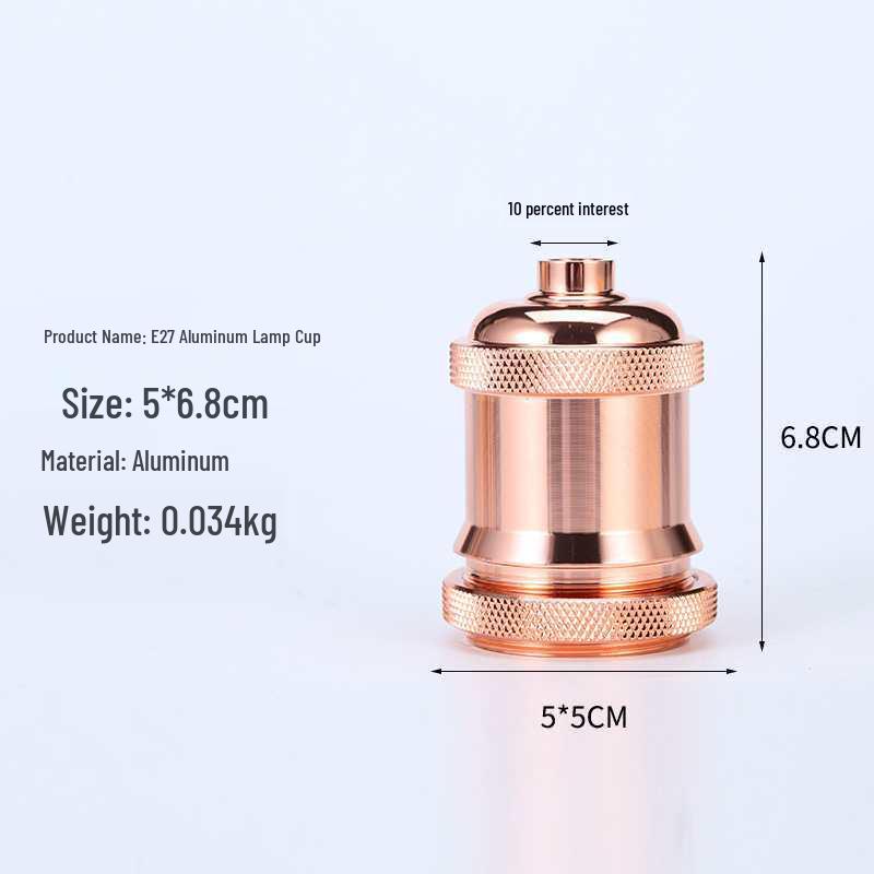 Винтажный алюминиевый патрон для подвесного светильника E27 в стиле Эдисона