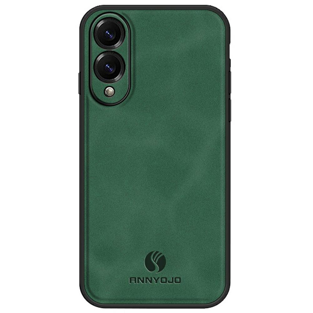 ANNYOJO For Samsung Galaxy S25 Edge Case PU Leather+PC+TPU Anti Drop Phone Back Cover