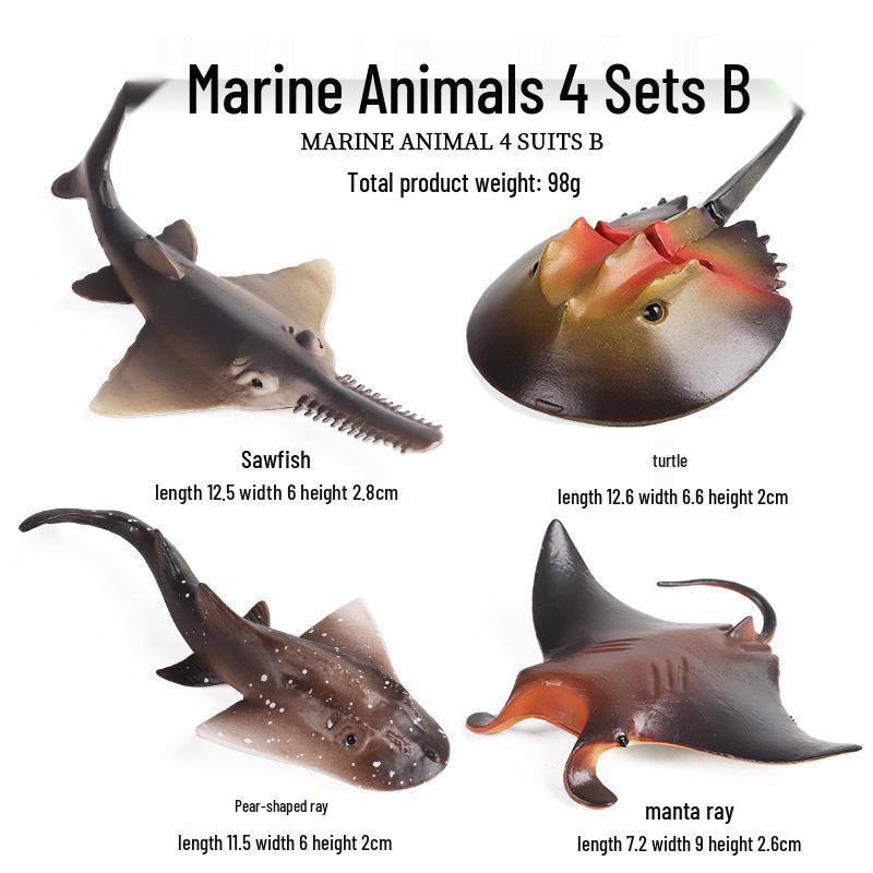 Marine Animal Simulation Models: Jellyfish, Octopus, Sea Shrimp, Sea Anemone, Squid, Horseshoe Crab, Crayfish, Arrowhead