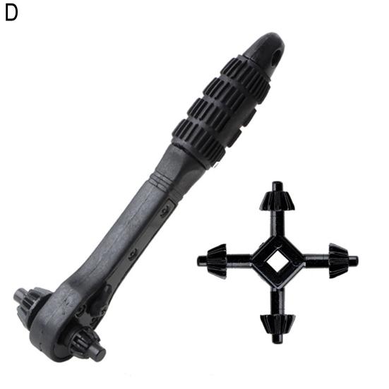 2-в-1 Патрон для дрели Трещотка Ключ Двусторонний Адаптер для быстрой смены Гаечный ключ