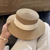 Wide Brim Summer Sun Hats Adjustable Boater Hat French Beach Hats  for Women