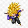 Patches For Clothes Bag Iron On Thermal Stickers Trunks Super Sayayin 3 Trunks Goku Pattern Washable Heat Transfer
