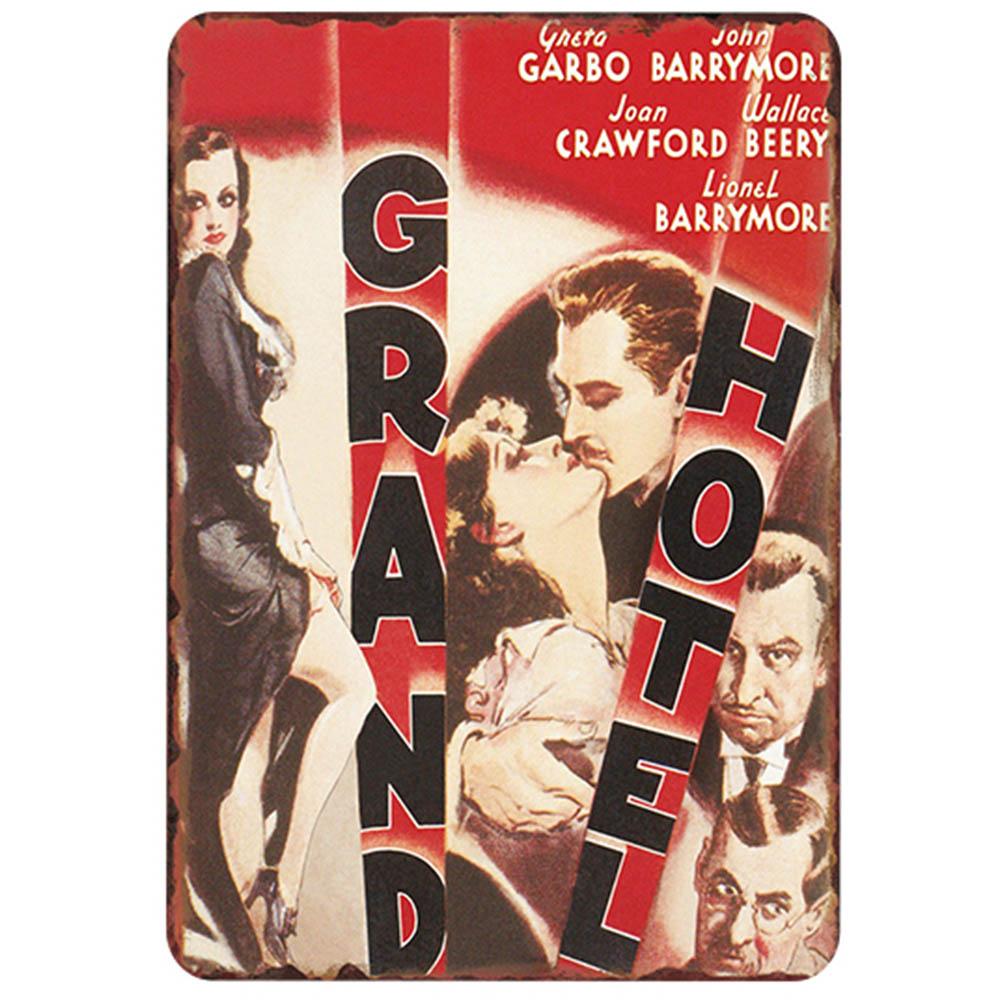 Ретро Европа Американский классический фильм жесть плакат потертый шик Винтаж кино Настенный декор для спальни Паб Бар Декор 20x30 см