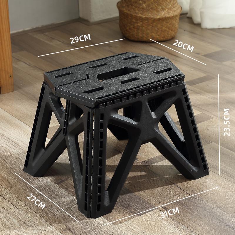 Strong Plastic Folding Stool Storage Foldable Step Stool Home Footstool Travel Camping Small Portable Foot Stools