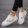 2025 New Little White Shoes Women's Versatile Casual Sports Couple Shoes Board Shoes Thick-soled Anti-foreign White Shoes