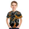 Kids Clothes Camouflage Color 3D Printing T-Shirt Boys Girls Clothing 2-10y Child Baby O-Neck Top Summer Outdoor Play Clothes
