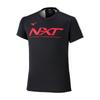 Mizuno Track Field Wear Running Practice Shirt Short Sleeve U2MAC014 Black & N-XT
