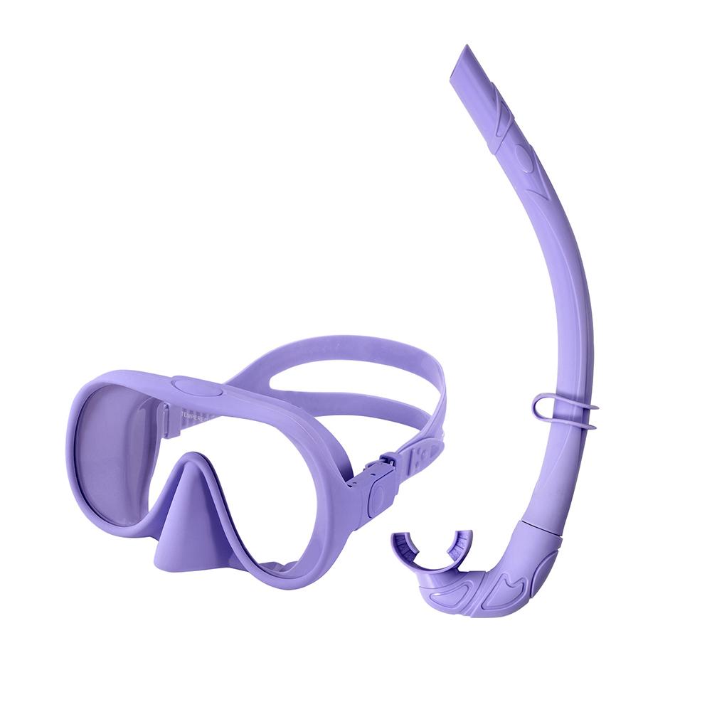 Маска и трубка для дайвинга, набор, маска для дайвинга, регулируемые очки для плавания, сухая трубка, защита от запотевания, для плавания, подводного плавания