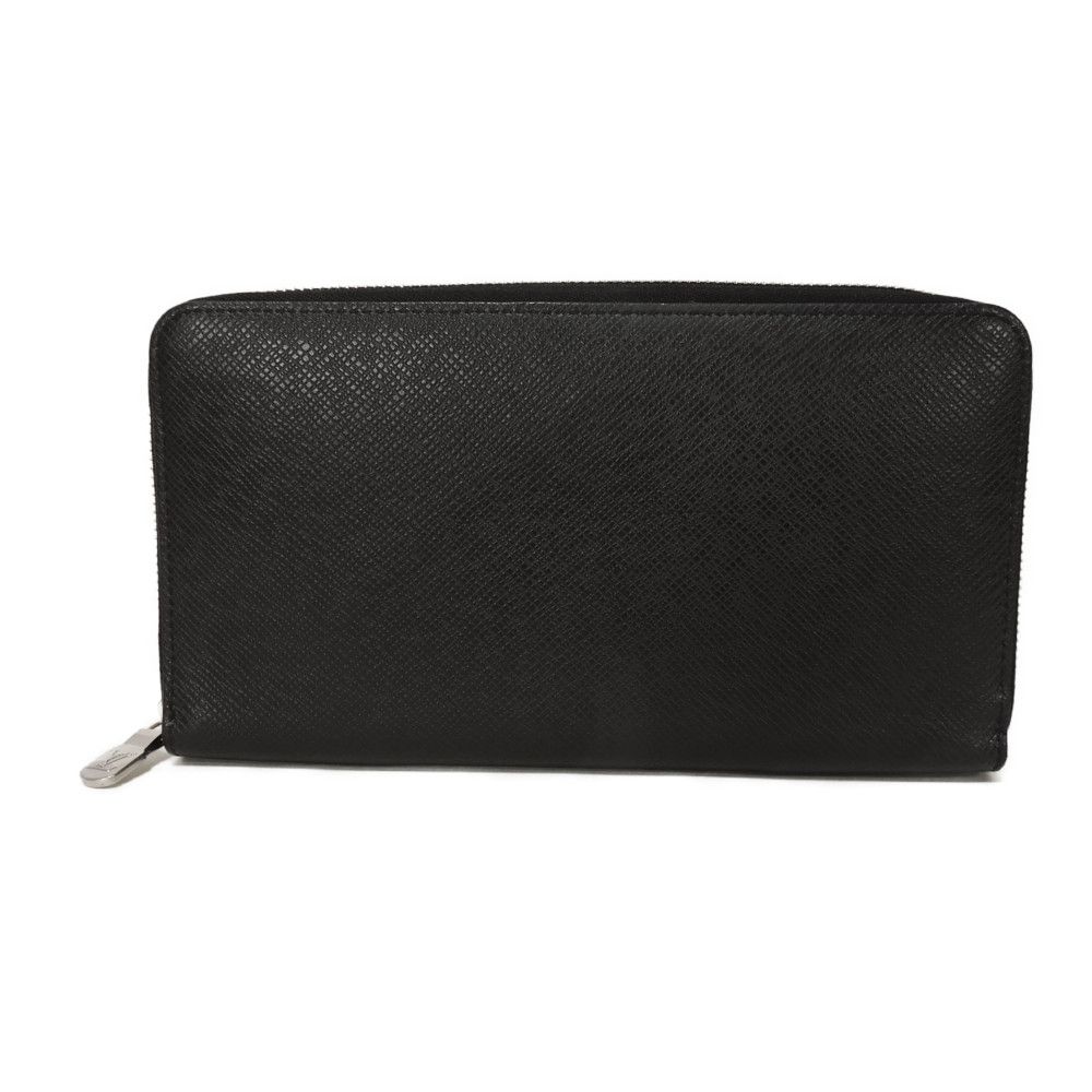 Used Zippy Organizer NM (12564) M30056 7940, New LV Logo, Black, Zip Around, RFID, Current Model Taiga Noir Men's from