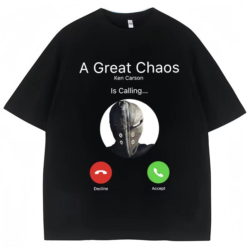 Popular Rapper Ken Carson Playboi Carti T Shirts Opium Destroy Lonely Gothic Punk T Shirts Men Women Pure Cotton Tees Streetwear