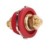 38in Thru Panel Battery Terminal 250A Zinc Alloy Brass Universal for Car RV Boat Yacht Red