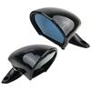 1 Pair California Vintage Style Vehicle Door Wing Side Mirror Blue Anti-Glare