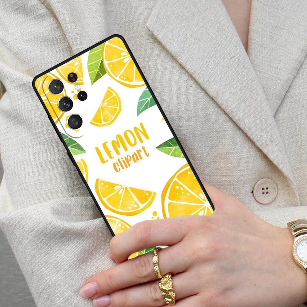 Summer Fruit Lemon Cell Phone Case for Samsung Galaxy S26 Ultra S25 S24 S23 S22 S21 S20 Note10 Cover