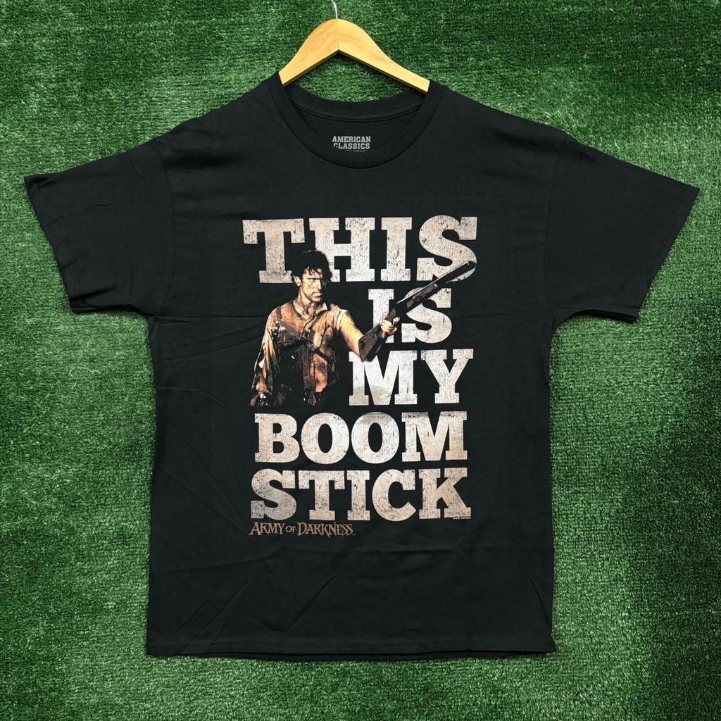 Army of Darkness This Is My Boom Stick Horror Movie Size Large Unisex T-Shirt