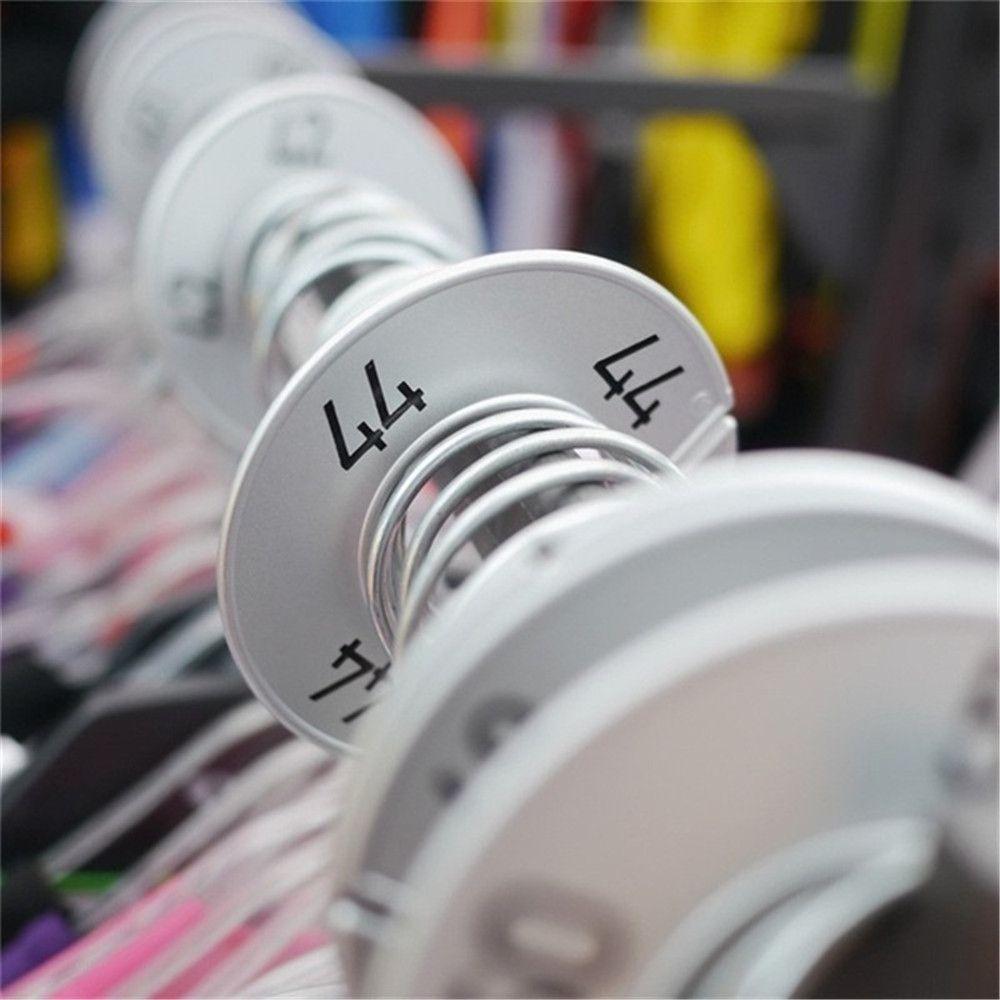 Пустое кольцо с маркировкой размера, бирки для одежды, подвесной органайзер, разделители размеров одежды, круглые вешалки