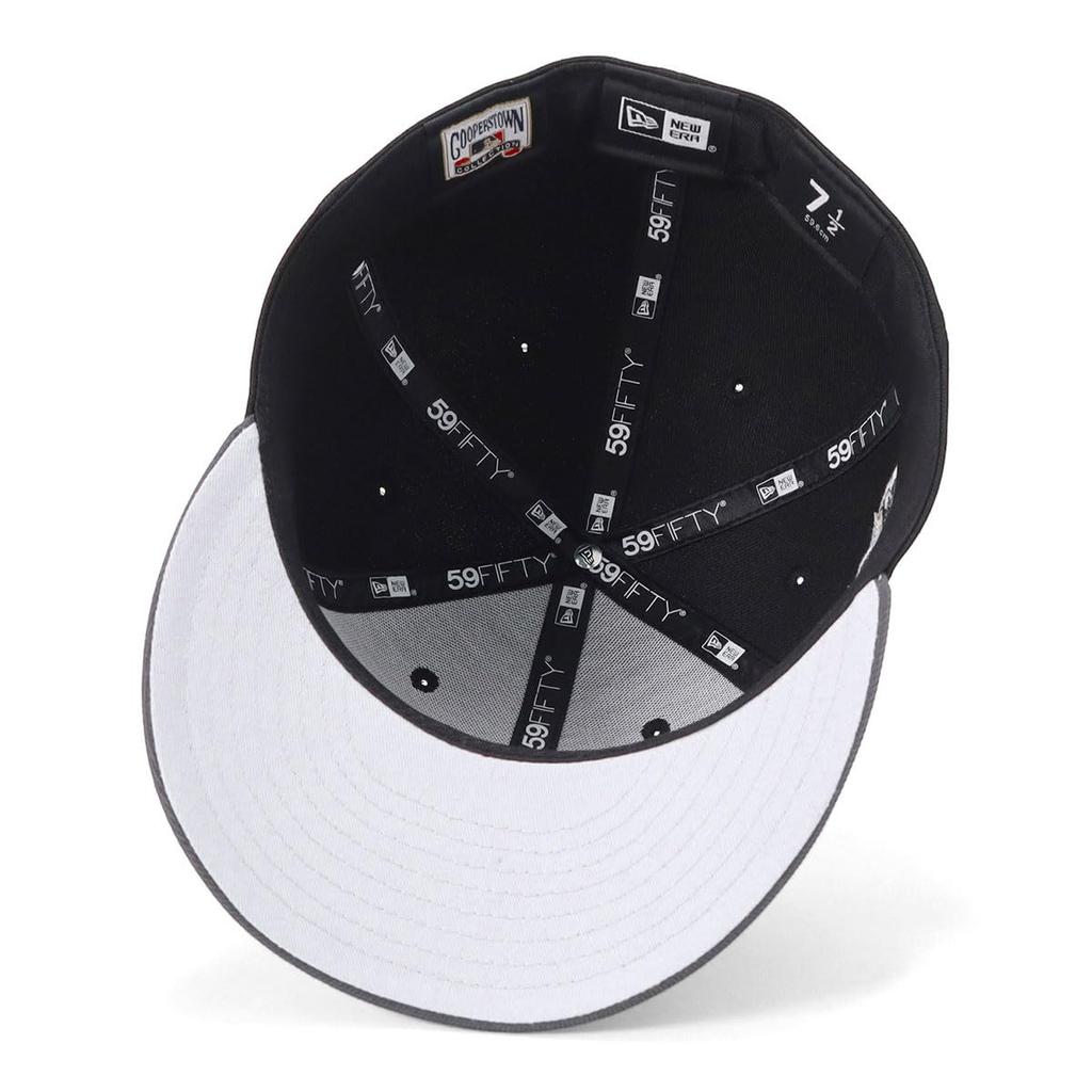 NEW ERA PreCurved 59FIFTY Cap 15378082 NER37C9456 New York Yankees Black Graphite Side Patch Onspotz Exclusive Under Visor 7 / 2-Tone 3/8