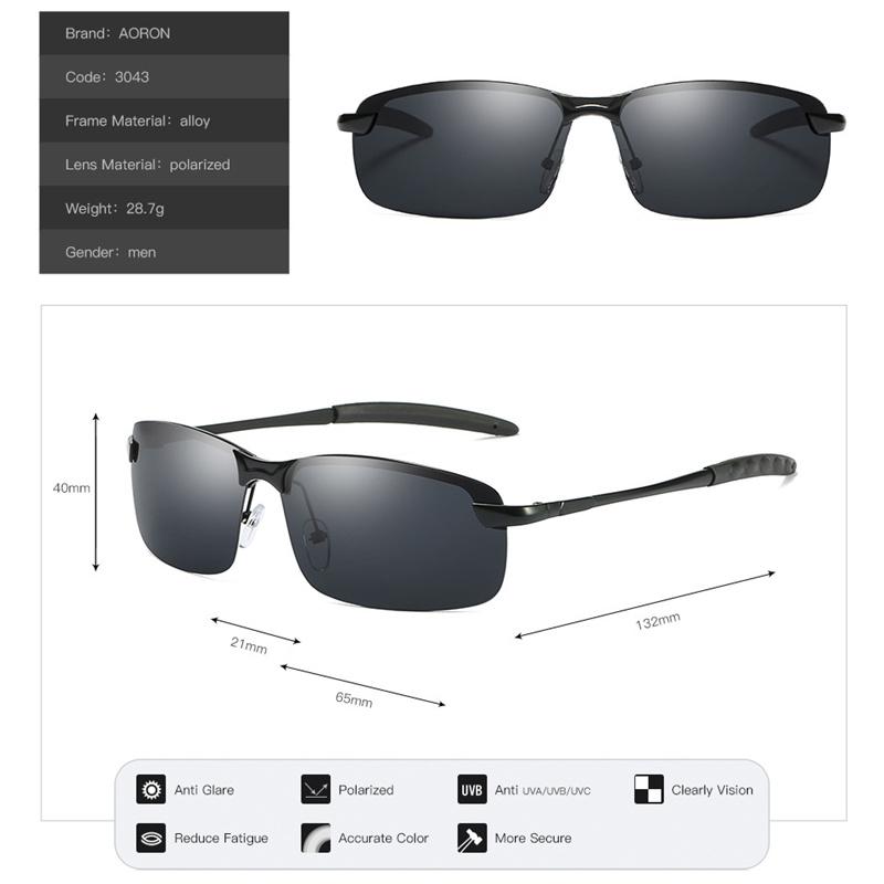 Модные мужские поляризационные солнцезащитные очки, классический дизайн, винтажные черные спортивные очки для бега, винтажные очки-пилоты, солнцезащитные очки для вождения, рыбалки