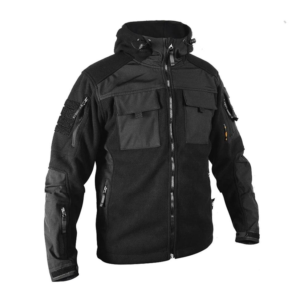 Мужская флисовая тактическая куртка в стиле милитари, флисовая куртка софтшелл для мужчин, армейские армейские куртки, флисовая ветровка, пальто-бомбер с капюшоном