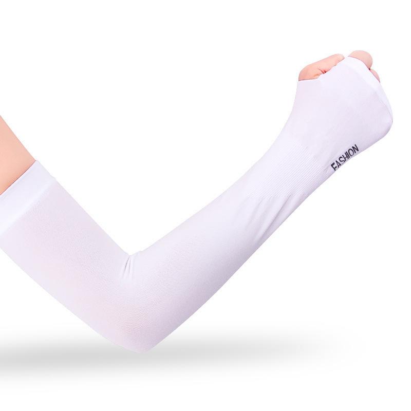 Unisex Ice Silk UV Protection Arm Sleeves for Summer Sports & Cycling