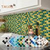 TOP-MART 15 шт. 3D мозаичная плитка стикер на стену водонепроницаемый анти-масло кухня ванная комната DIY домашний декор